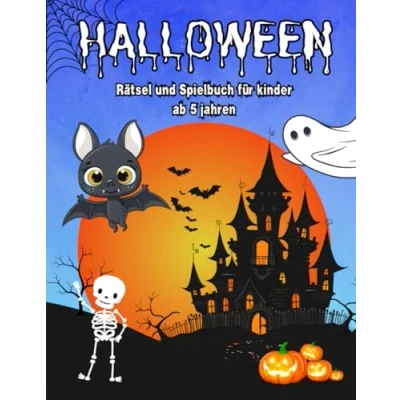 Abbildung von HALLOWEEN. Rätsel UND spielbuch für kinder ab 5 jahren.: Labyrinthen sowie Ausmalbildern, Punkt zu VIELES MEHR!