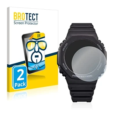 Abbildung von BROTECT (2 Stück Schutzfolie für Casio G Shock GA B2100 Displayschutz Folie Ultra Klar