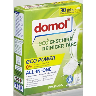 Abbildung von Domol eco Power Spülmaschinentabs (30 Tabs, ALL IN ONE)