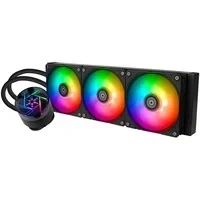 Abbildung von SilverStone Technology NovaPeak 360 ARGB, Ausgezeichnete Komplettlösung zur Flüssigkeitskühlung mit faszinierenden ARGB Lichteffekten, SST NP360