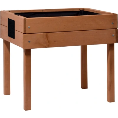 Abbildung von dobar Kleines Kinderhochbeet mit Kreidetafel braun