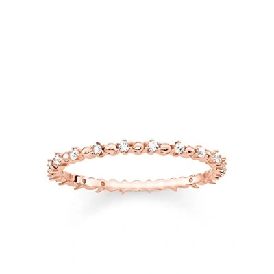 Abbildung von Thomas Sabo Damen Ringe 925 Sterlingsilber mit &#039; Ringgröße 58 TR2153 416 14 Rosegold