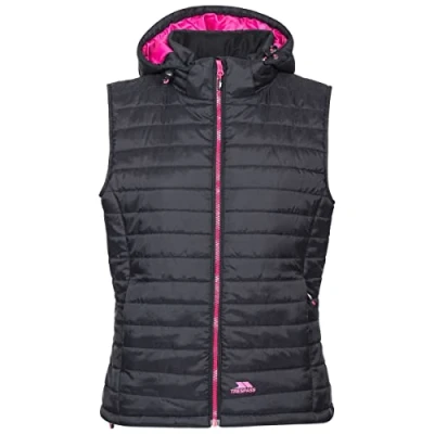 Abbildung von Trespass Aretha, Black, M, Warme Gepolsterte Jacke mit Abnehmbarer Kapuze für Damen, Schwarz, Medium
