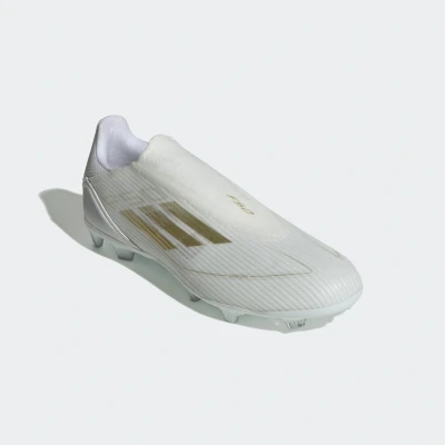 Abbildung von adidas Performance F50 League Laceless FIRM/MULTIGROUND Fußballschuh Nocken, Herren, Größe: 44 2/3, Footwear white/gold metallic Schuhe