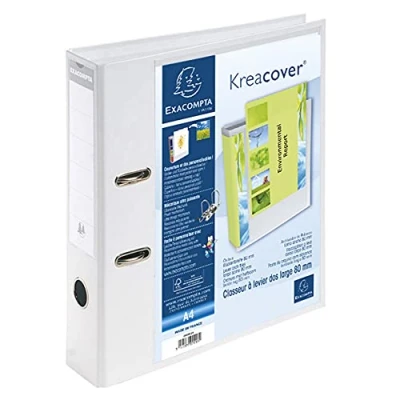 Abbildung von Exacompta Präsentationsordner Kreacover A4 70mm weiß