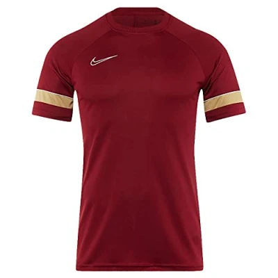 Abbildung von Nike Jungen Dri FIT Academy 21 Kurzarm Trikot, Team Rot/Weiss/Jersey Gold/Weiss, XL