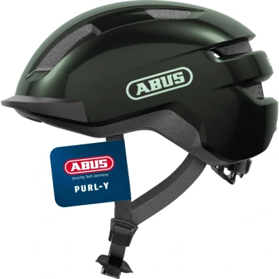 Abbildung von ABUS Fahrradhelm PURL Y geeignet für E Bike und S Pedelec stylisher NTA Schutzhelm Erwachsene Jugendliche Grün, Größe M