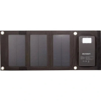 Abbildung von VOLTCRAFT PowerBank mit 3 Solarpanel Solarladegerät