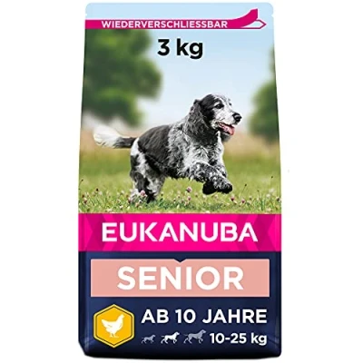 Abbildung von 3 kg Eukanuba Senior Medium (WEG=WEG, max 2 pro Bestellung)...