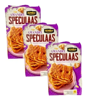 Abbildung von Jumbo Amandel Speculaas Mandelspekulatius Multipack 3x 400g (Gesamtgewicht 1,2kg)