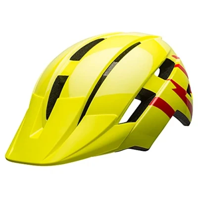 Abbildung von Bell Unisex Jugend Sidetrack Ii Fahrradhelme, Hi Viz/Red, Einheitsgröße