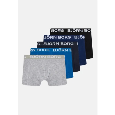 Abbildung von Björn Borg 5P Cotton Stretch Shorts For Boys Blau/Grau Baumwolle 110 116