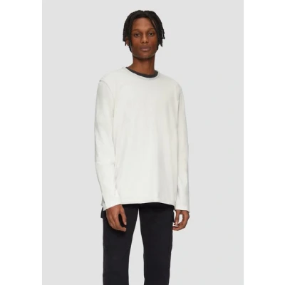Abbildung von QS Langarmshirt, Herren, Größe: XXL, Hellgrau