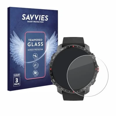 Abbildung von Savvies Panzer Schutz Glas für Polar Grit X Pro (3 Stück) 9H Hartglas, Anti Fingerprint, Displayschutz