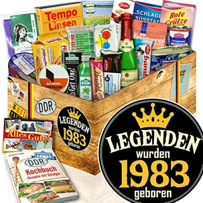 Abbildung von Legenden 1983 / Geschenke DDR Spezialitäten Box Ostpaket