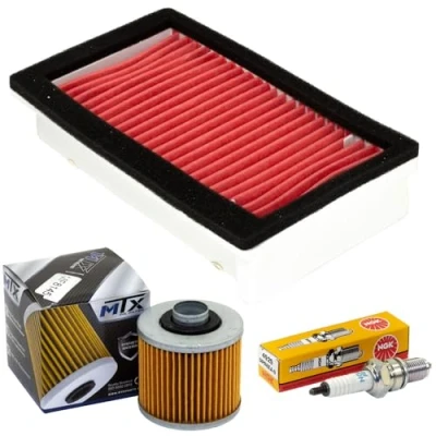 Abbildung von Wartungspaket Luftfilter + Ölfilter Zündkerzen für Yamaha XT 600 XT600 XTZ 660 XTZ660 Baujahr 1990 1995