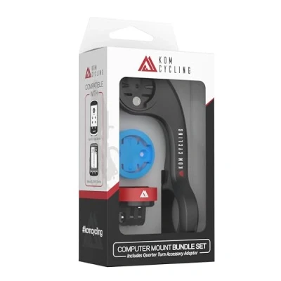 Abbildung von KOM Cycling CM06 Schnellspanner GoPro Computerhalterung für Wahoo und Garmin Fahrradcomputer (Fahrradhalterung kompatibel mit Edge 1040, Elemnt Roam andere)