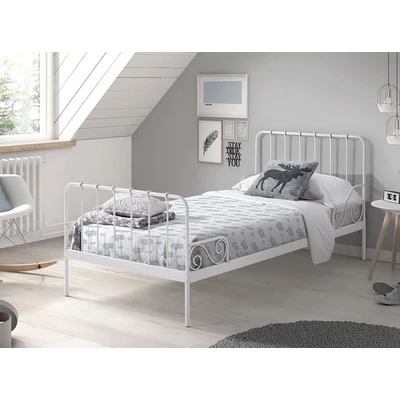 Abbildung von Vipack Jugendbett &quot;Alice&quot;, (Made in Europe), Metallbett, mit Lattenrost