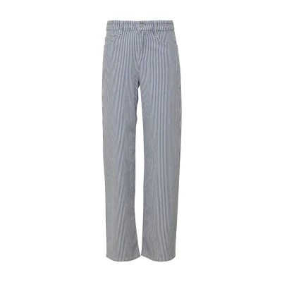 Abbildung von comma casual identity Gestreifte IM Loose FIT MIT WIDE LEG Jeans Relaxed Fit, Damen, Größe: 34x34, Hellblau