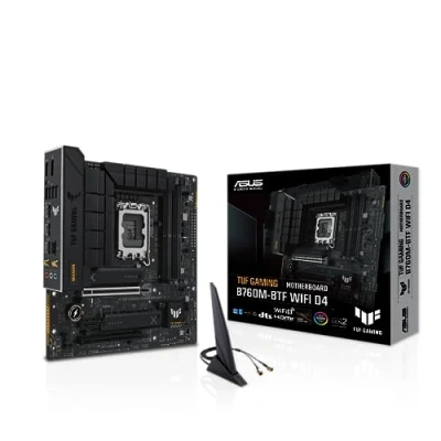 Abbildung von ASUS TUF Gaming B760M BTF WiFi D4 Mainboard Sockel Intel LGA 1700 (Intel B760, mATX, DDR4 Speicher, PCIe 5.0, 2X M.2, 6, Thunderbolt 4, Aura Sync)