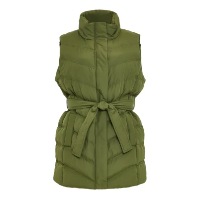 Abbildung von Threadbare THB CRUZ Funnel NECK Weste, Damen, Größe: 40, Khaki