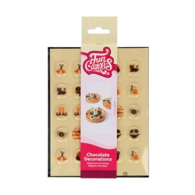 Abbildung von FunCakes Schokoladendekorationen Halloween Ø2cm Set/25