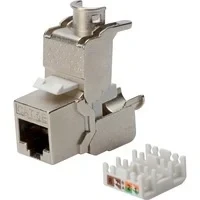 Abbildung von DIGITUS Keystone Modul Cat 5e Geschirmt RJ45 Buchse 100 MHz 1GBase T AWG 26 22 Werkzeugfreie Montage