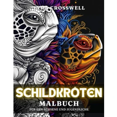 Abbildung von Schildkröten Malbuch 50 Ausmalbilder für Erwachsene und Jugendliche: Das ultimative Abenteuer im Ausmalen Schildkrötenliebhaber. (Tiere Malbücher)