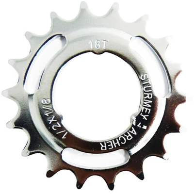 Abbildung von Zahnkranz Sturmey Archer 18z 1/8&quot; Geschüsselt Chrom