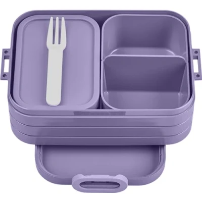 Abbildung von Mepal Lunchbox Bento Take A Break Midi Brotdose mit Box Vivid Lilac, Meal Prep für Sandwiches