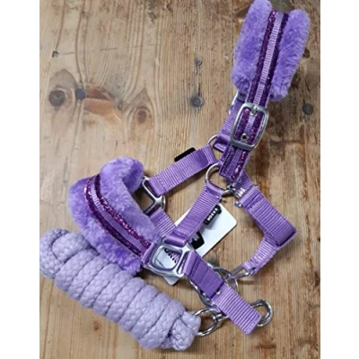 Abbildung von Horka Halfter Set Angel Lavendel Shetland