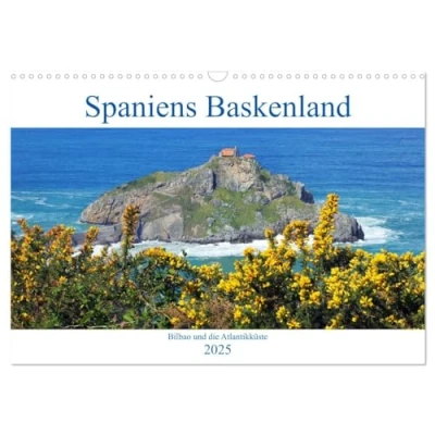 Abbildung von Spaniens Baskenland (Wandkalender 2025 DIN A3 quer), CALVENDO Monatskalender