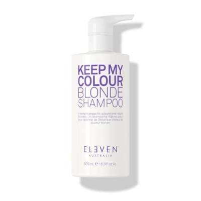 Abbildung von ELEVEN AUSTRALIA Keep My Colour blonde Shampoo Hebt Nuancen hervor, gibt Volumen und stärkt die Spannkraft des Haars 500ml