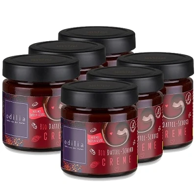 Abbildung von Premium Bio Dattel Schoko Creme Ohne Zusatz von raffiniertem Zucker &amp; Palmöl Vegan Gluten und laktosefrei I Konservierungsstoffe (3)