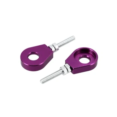 Abbildung von Set: 2x Kettenspanner für Schwinge, Aluminium violett eloxiert Simson S51, S50, SR50, Schwalbe KR51, SR4