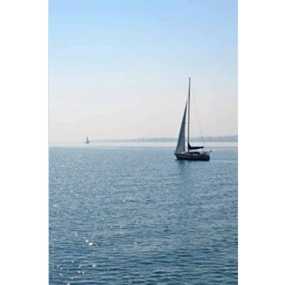 Abbildung von Notizbuch Segelboot: 120 Seiten Punkteraster Notizbuch, Tagebuch für Weltreisende und Segelfreunde