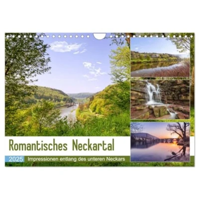 Abbildung von Romantisches Neckartal (Wandkalender 2025 DIN A4 quer), CALVENDO Monatskalender