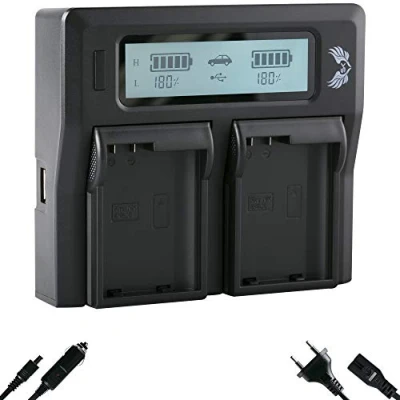 Abbildung von SK LCD Dual Akku Ladegerät für Nikon EN EL15c EL15b EL15a EL15 passend zu Z5 Z6 II Z7 D500 D600 D750 D800 D810 D850 D7100 D7500