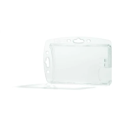 Abbildung von Durable Doppelbox für 2 Betriebs /Sicherheitsausweise im Format 54 x 85 mm, Packung à 10 Stück, transparent, 892419