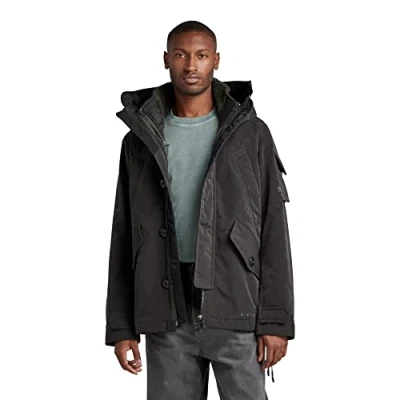 Abbildung von G Star Adaptable Vodan 2IN1 Übergangsjacke, Herren, Größe: Small, Forest flat dobby/black