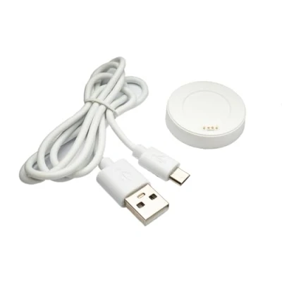 Abbildung von System S USB 2.0 Kabel 80 cm Ladestation für Huawei Watch 1 Smartwatch 5V Adapter in Weiß