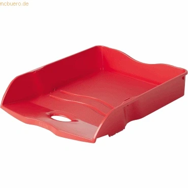 Abbildung von HAN Briefablage Re LOOP, 1 Stück, 100% recycled, Dokumentenablage, Briefkorb, Briefhalter, Papierablage, bis Format DIN A4/C4 Unterlagen, 10298 917, Rot