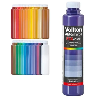 Abbildung von decotric Decolor Bunte Wandfarbe Lila 750 ml I Dispersionsfarbe für dekorative Anstriche und wasserbasierten Materialien Hohe Farbkraft &amp; Ergiebigkeit