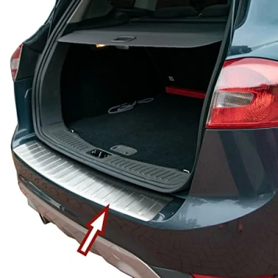 Abbildung von Ladekantenschutz Edelstahl MATT kompatibel für FORD KUGA I 2008 2012 mit Abkantung premium Qualität von RECAMBO