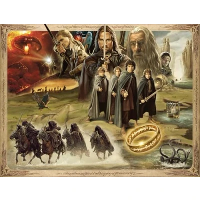 Abbildung von Ravensburger 2000 Pieces LOTR Fellowship OF THE RING Puzzle für Kinder, Größe: One Size, Multi coloured