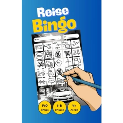 Abbildung von Reise Bingo: Das Auto Reisespiel gegen Langeweile bei Autofahrten für Reisen, Urlaube oder Ausflüge Kinder ab 4 Jahre