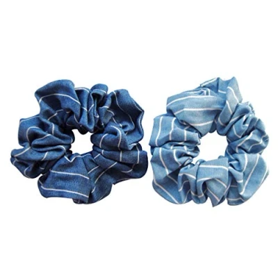 Abbildung von axy XXL Scrunchie Haargummi Set 2x Stoff Haargummis Zopfhalter Zopfgummi Haarteil Haarband Scrunchies Doppelpack (Set 3)