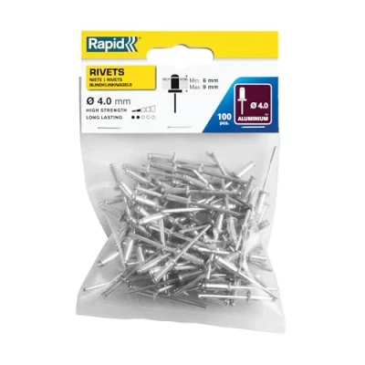 Abbildung von Rapid Standard Nieten ?4,0 x 12 mm 100 Stück.