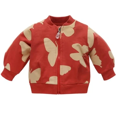 Abbildung von Pinokio Jacke Imagine, rot Schmetterlingsmuster, Mädchen 62 122 (62)
