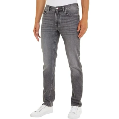 Abbildung von Tommy Hilfiger Herren Jeans Hose Denton Grover Straight Fit, Grau (Grover Grey), 28W/32L